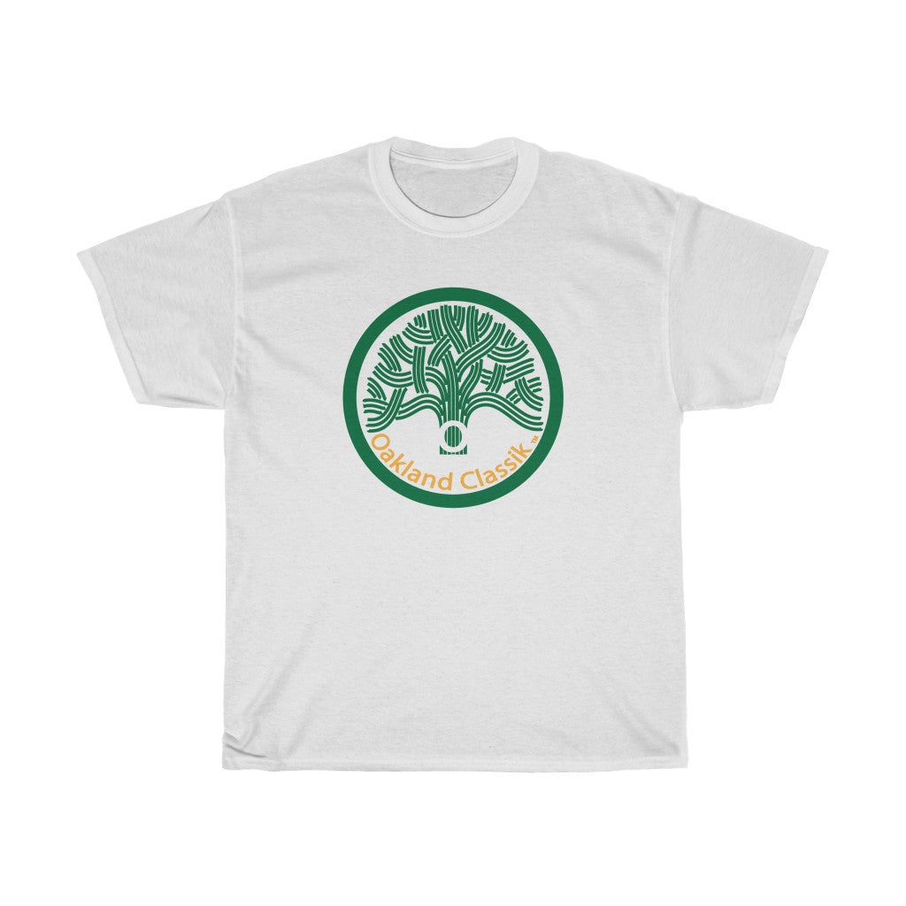 Oakland Classik Short Sleeve Tee with Green and White logo