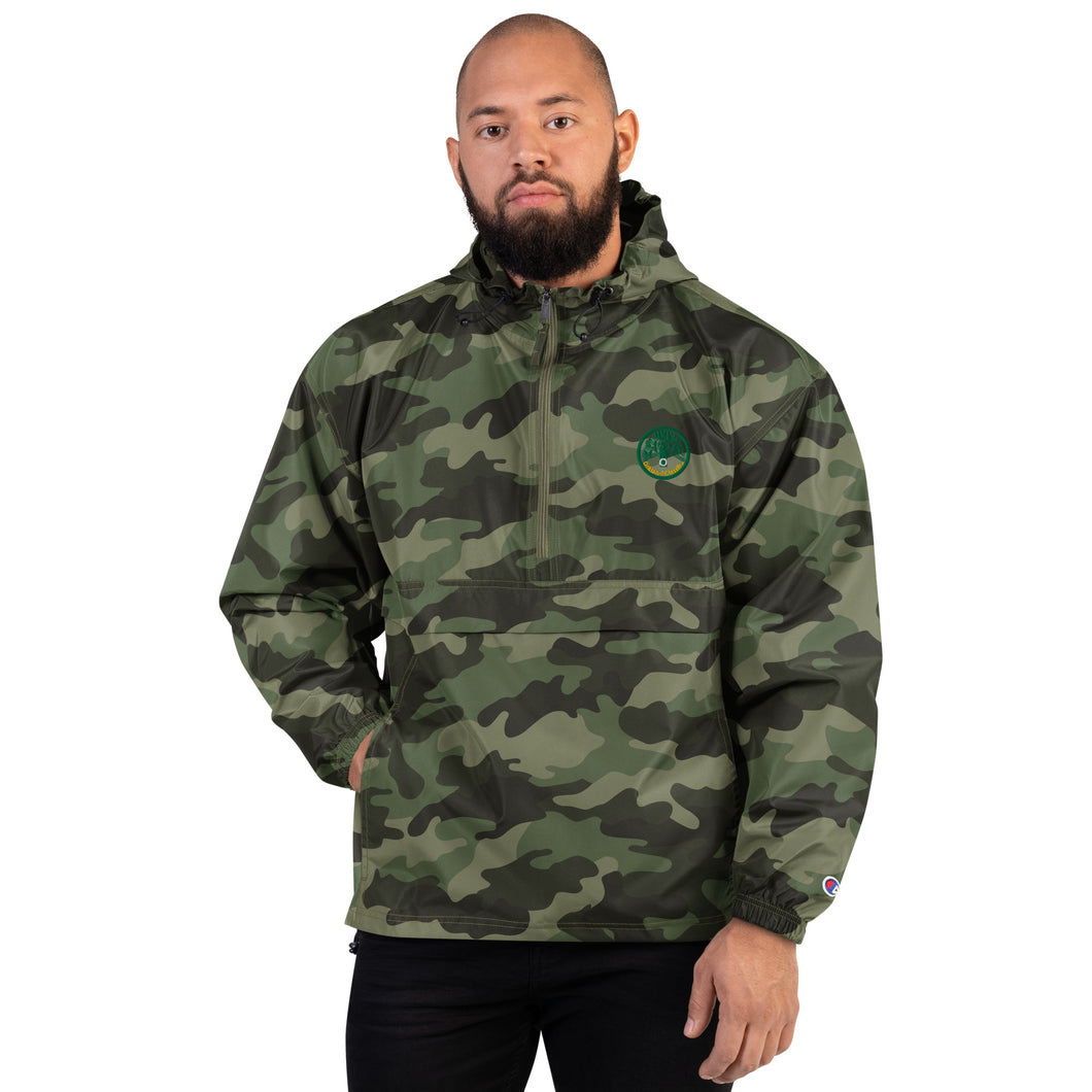 Oakland Classik X Champion Camo Embroidered Packable Jacket
